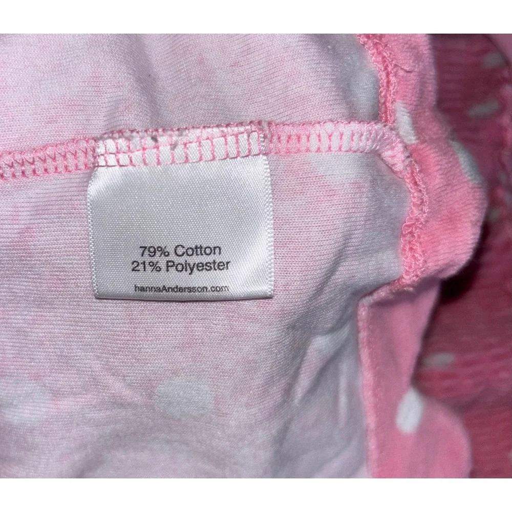 Hanna Andersson Pink Polka Dot Terry Cloth Swim Cover Up Dress Toddler Size 90